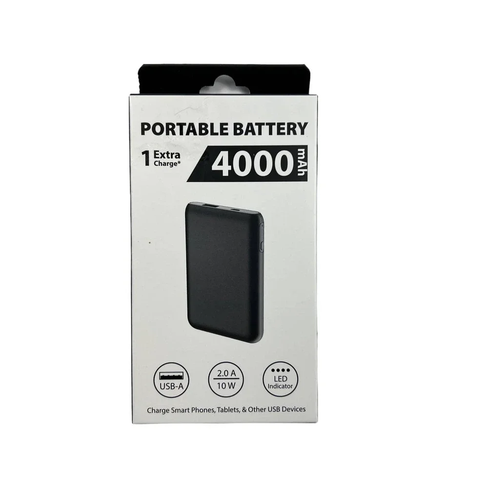 Portable Battery, 4k (4000) mAh-Black